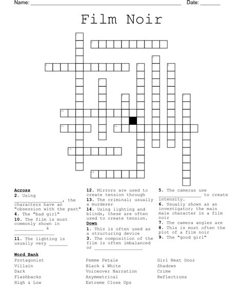The Crossword Solver finds answers to classic crosswords and cryptic crossword puzzles. . Film noir hats crossword